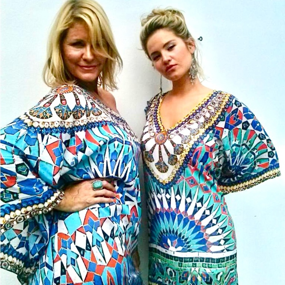 Kaleidoscope One Shoulder Maxi Kaftan